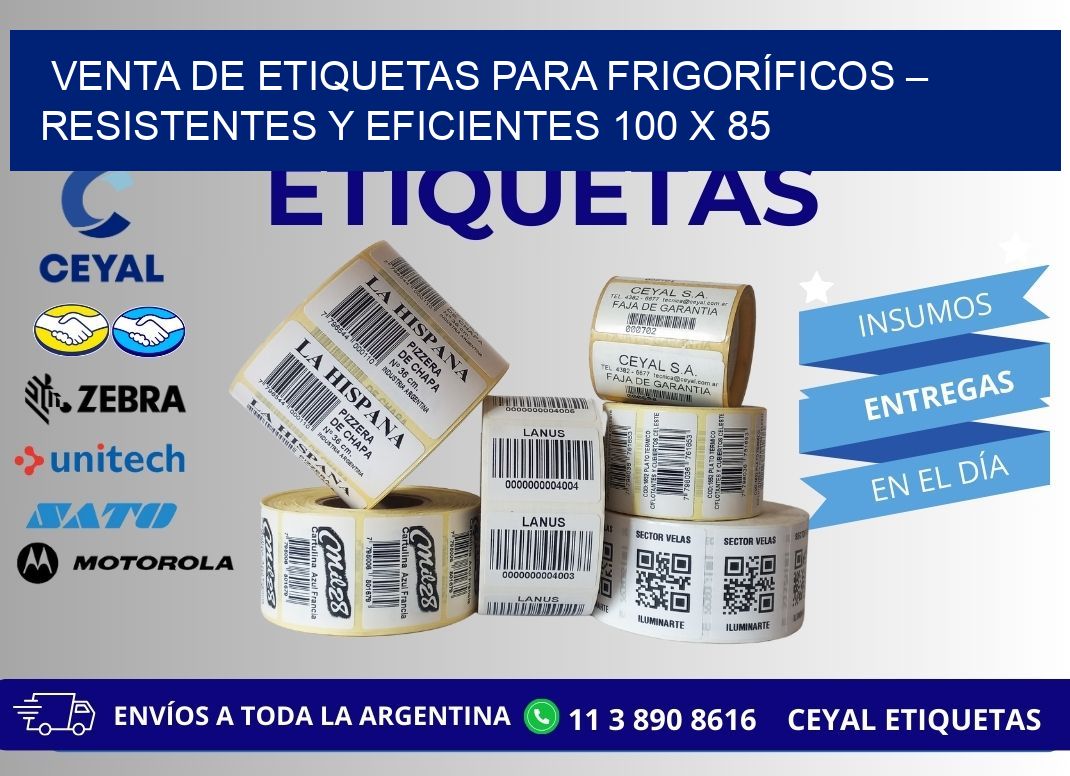 VENTA DE ETIQUETAS PARA FRIGORÍFICOS – RESISTENTES Y EFICIENTES 100 x 85