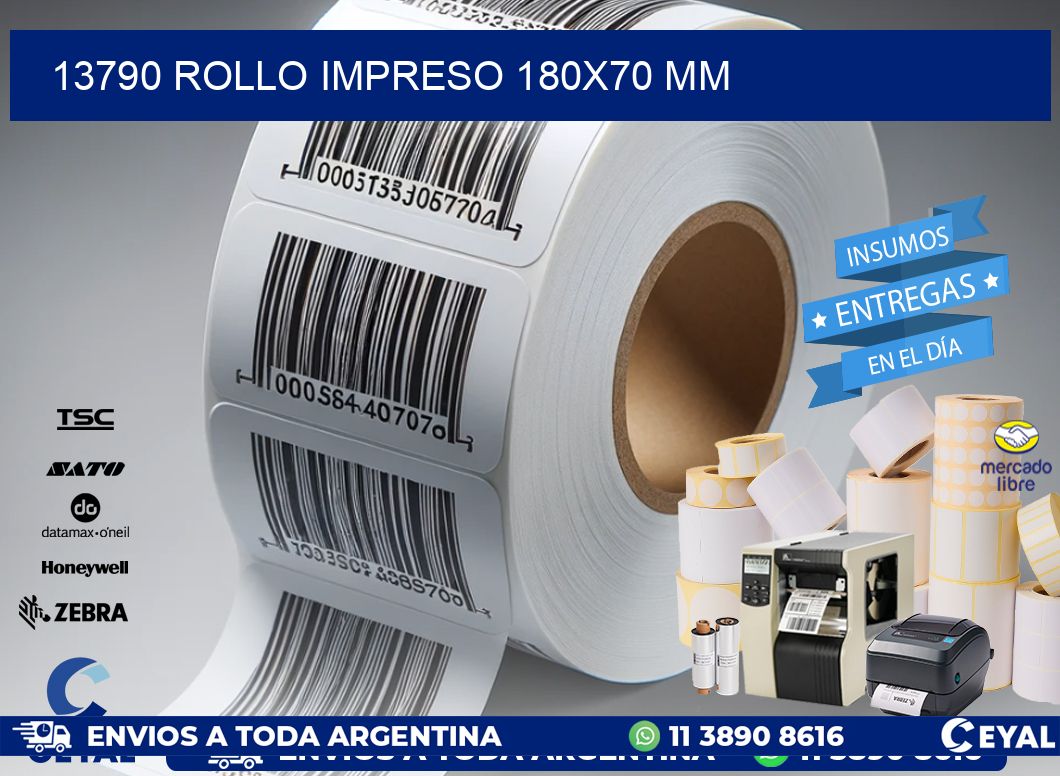 13790 ROLLO IMPRESO 180x70 mm