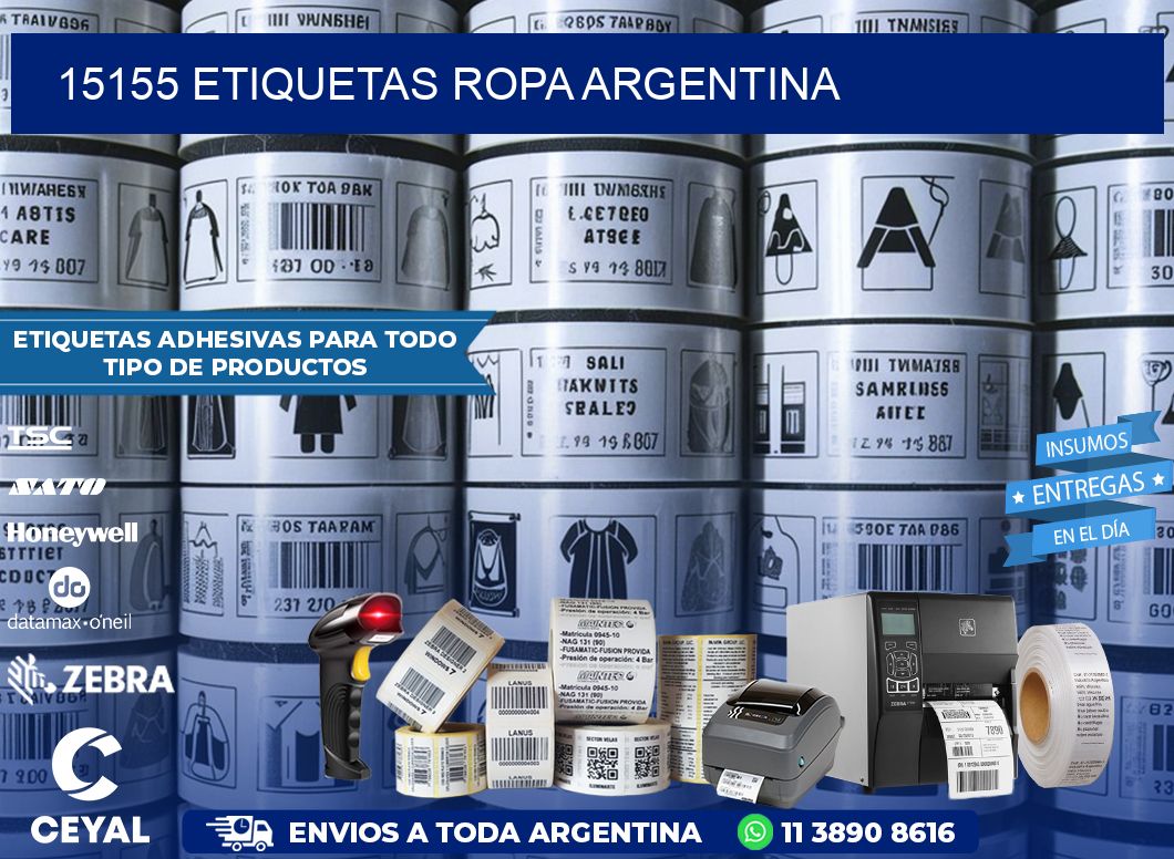 15155 ETIQUETAS ROPA ARGENTINA
