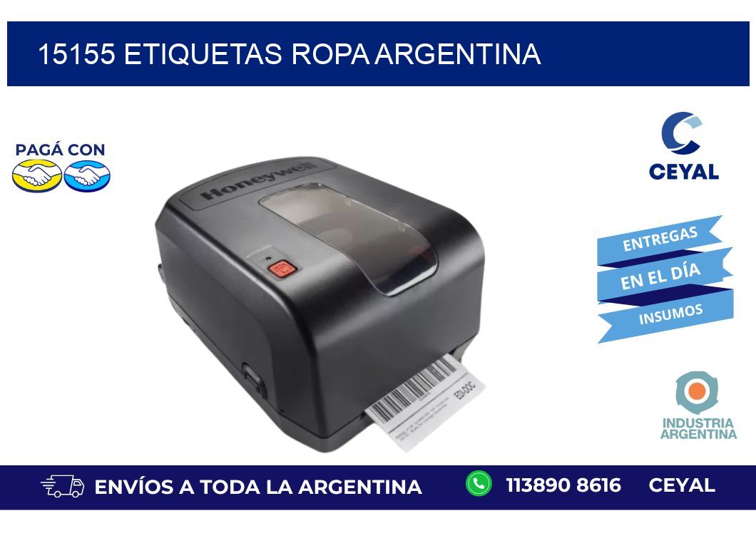 15155 ETIQUETAS ROPA ARGENTINA