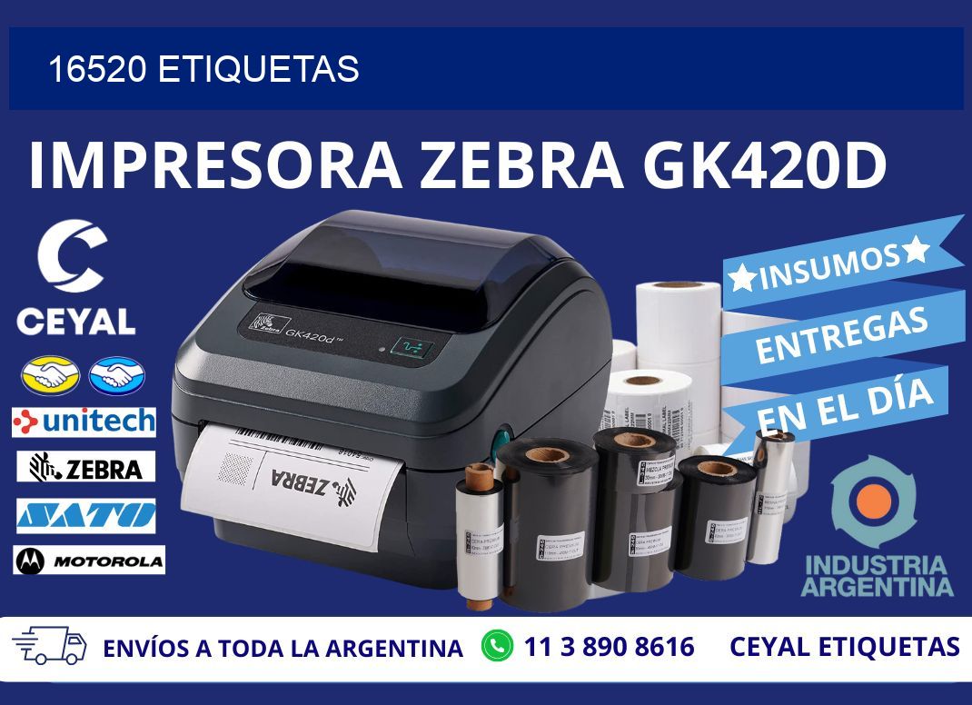 16520 ETIQUETAS