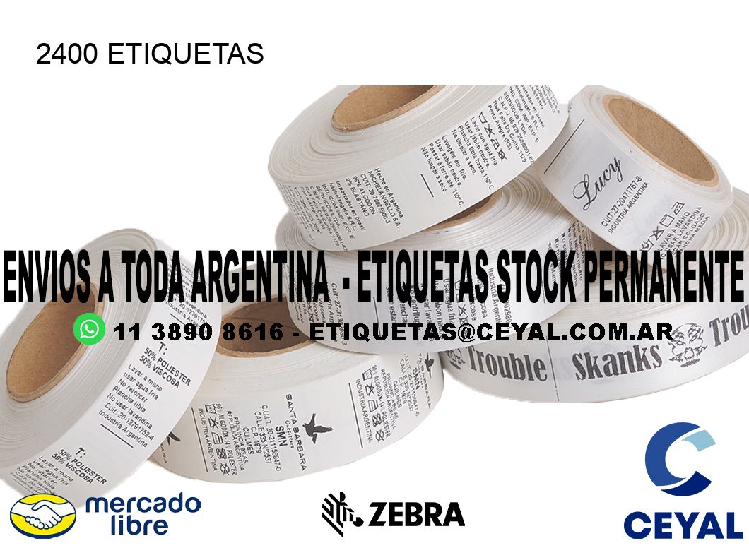 2400 ETIQUETAS