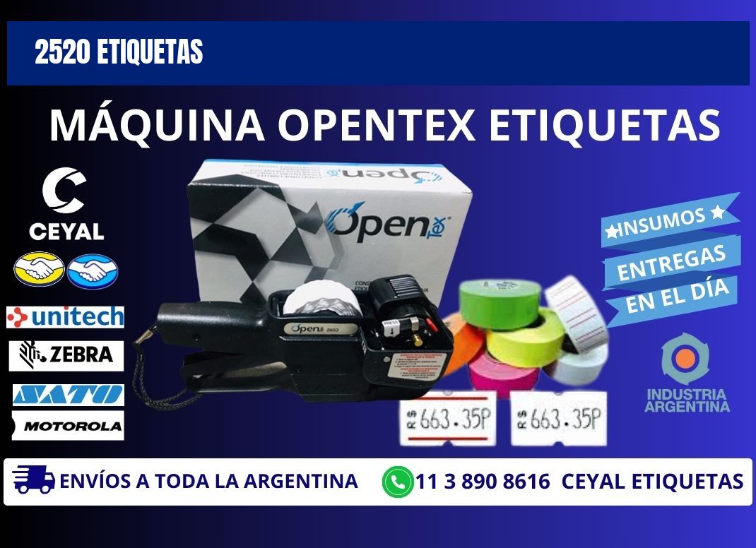 2520 ETIQUETAS