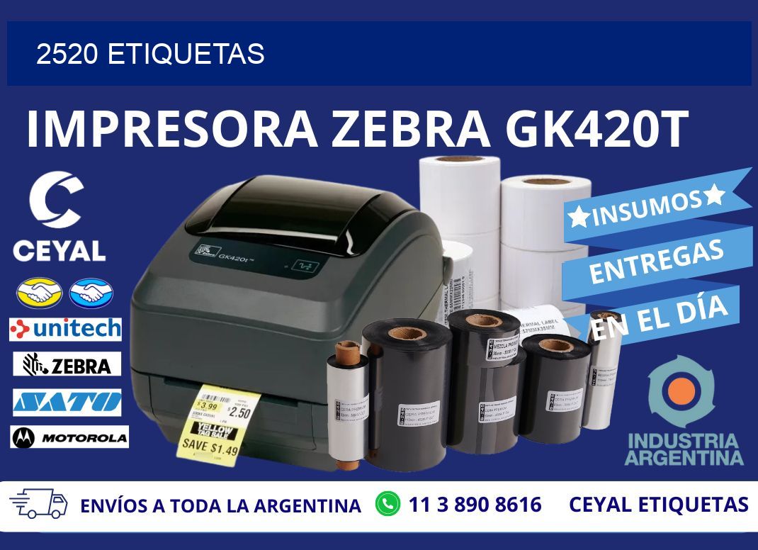 2520 ETIQUETAS