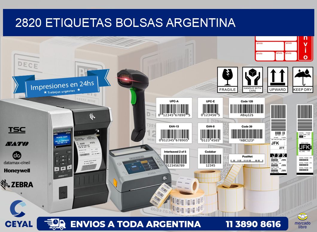 2820 ETIQUETAS BOLSAS ARGENTINA