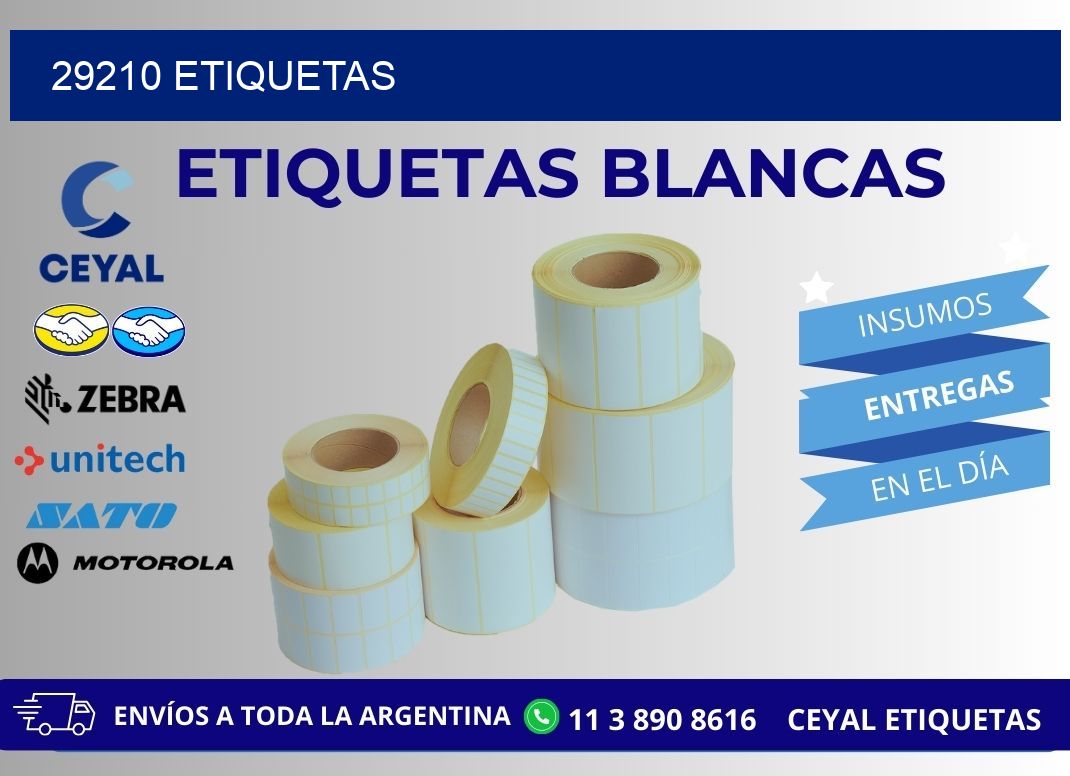 29210 ETIQUETAS