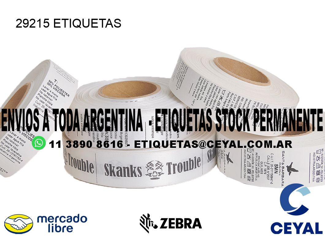 29215 ETIQUETAS