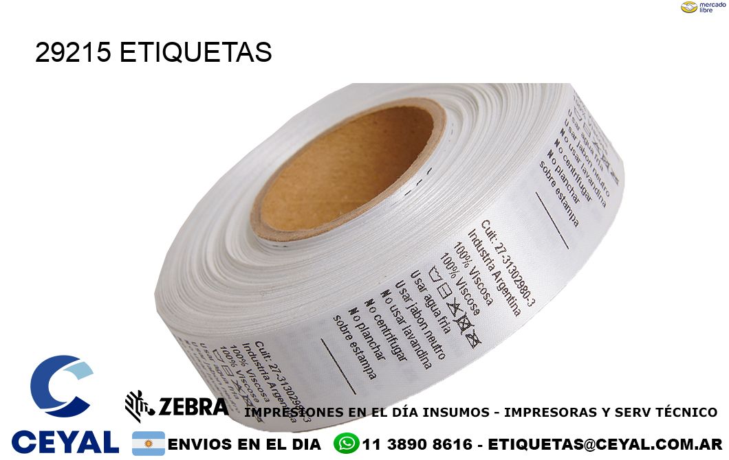 29215 ETIQUETAS