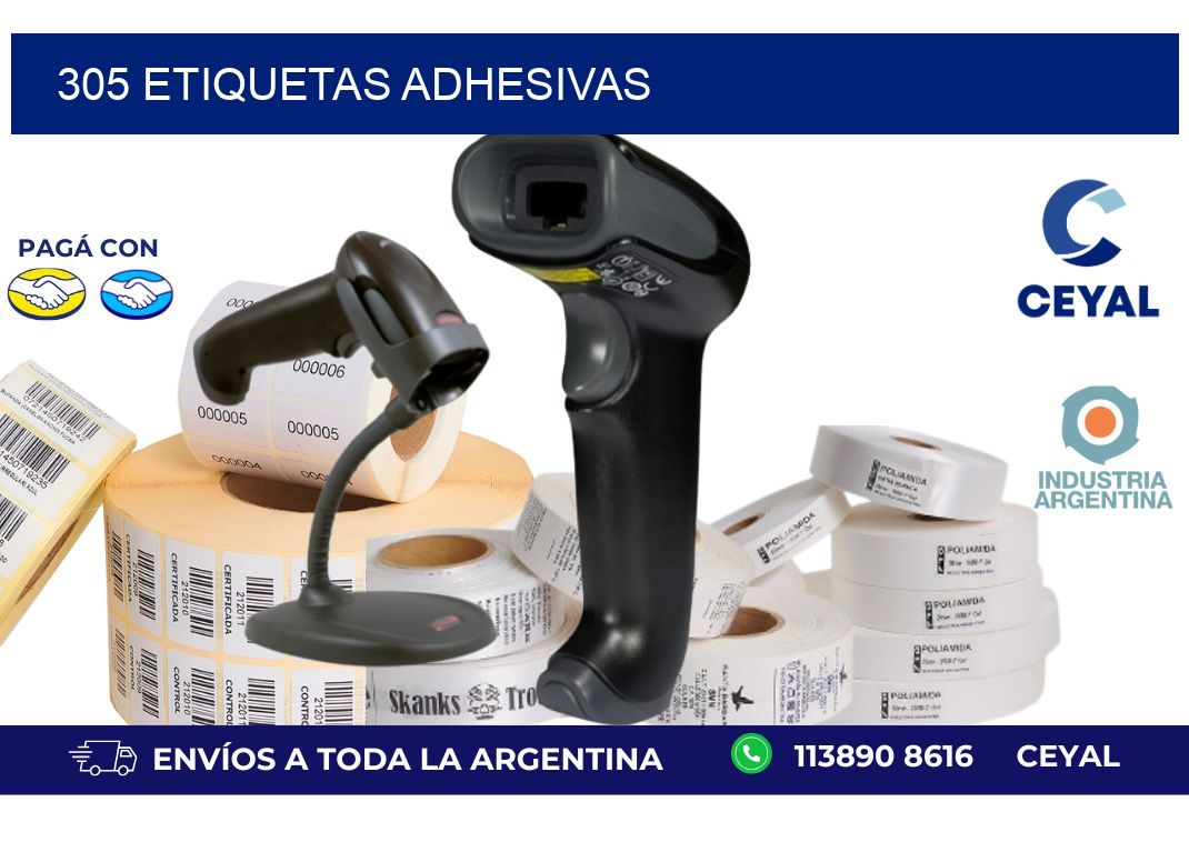 305 ETIQUETAS ADHESIVAS