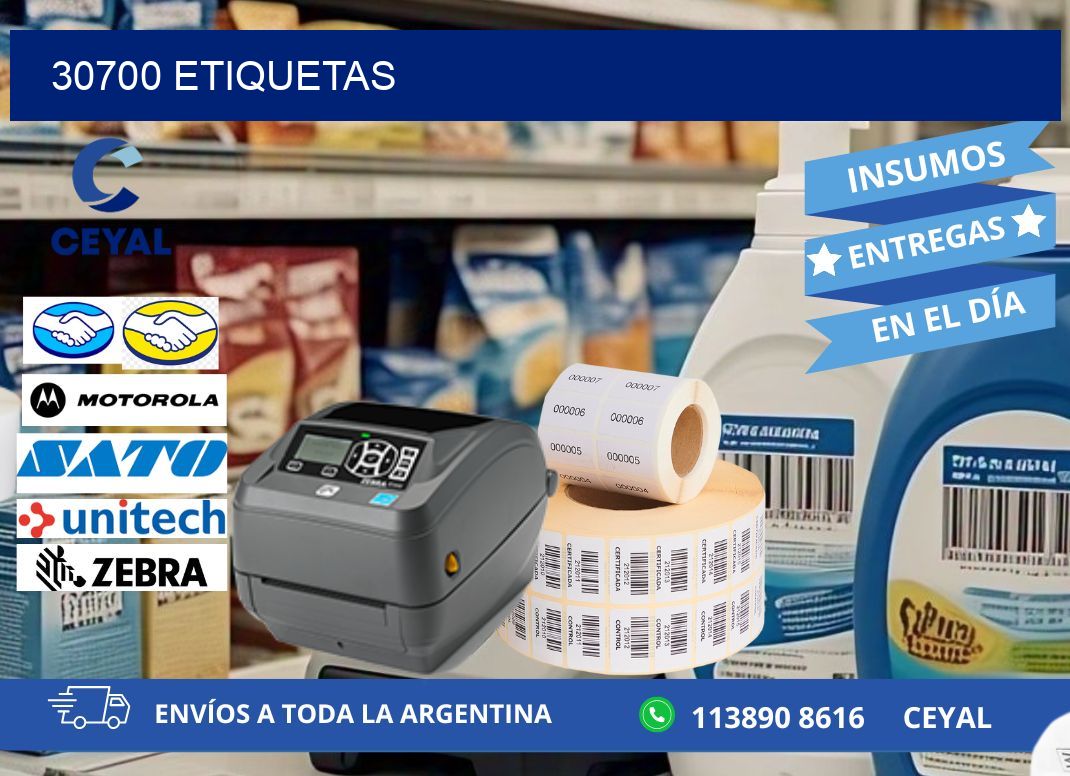 30700 ETIQUETAS