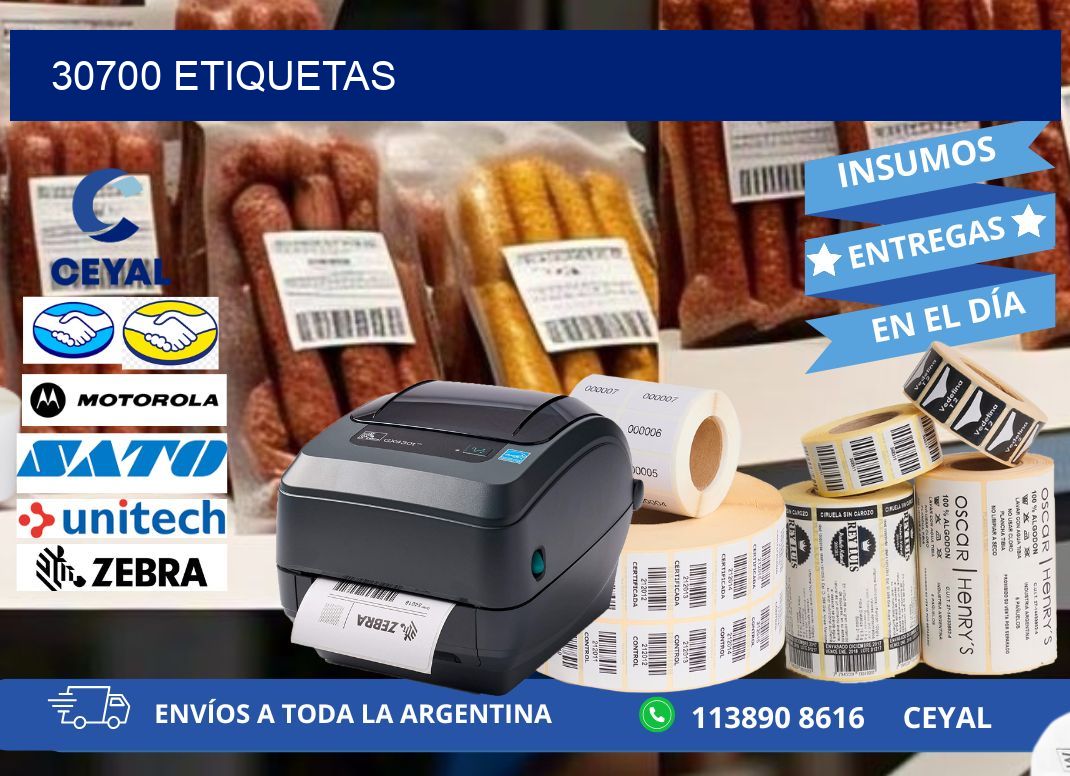 30700 ETIQUETAS