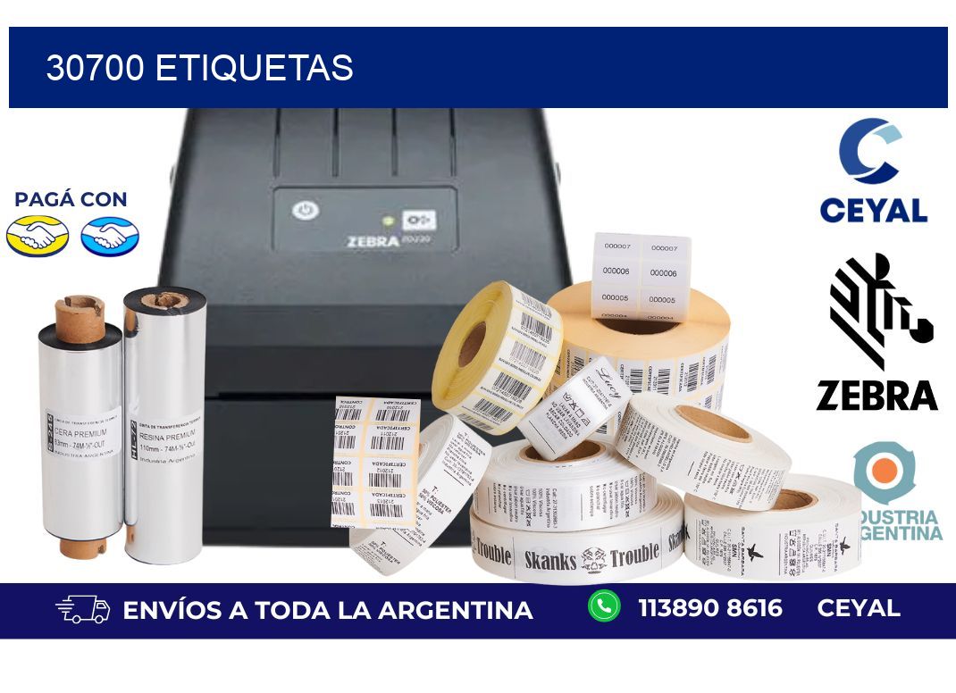 30700 ETIQUETAS