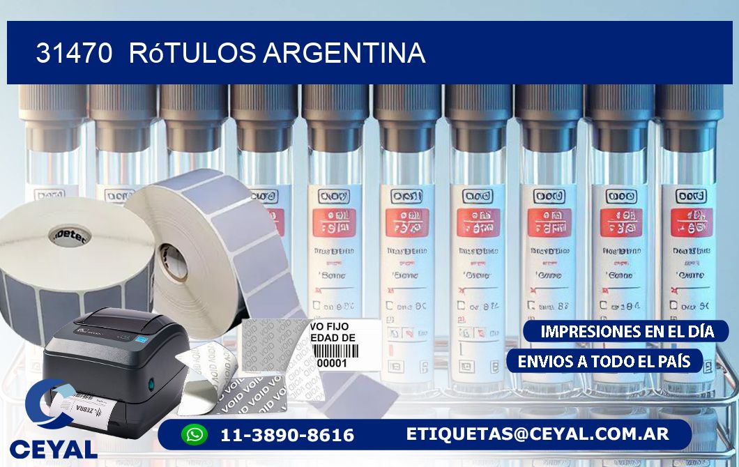 31470  Rótulos Argentina