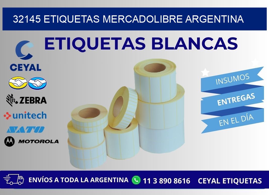32145 ETIQUETAS MERCADOLIBRE ARGENTINA