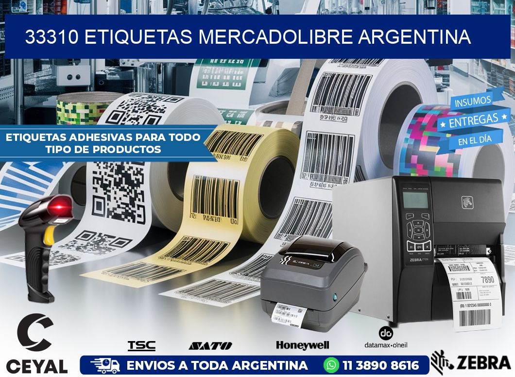 33310 ETIQUETAS MERCADOLIBRE ARGENTINA