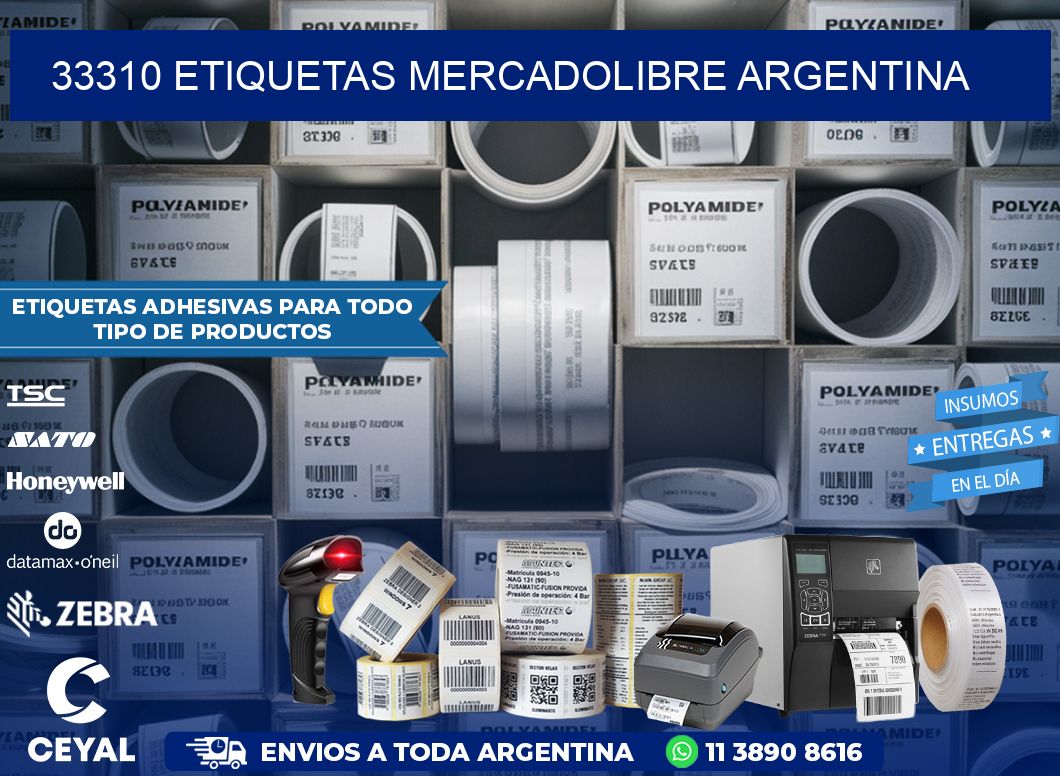 33310 ETIQUETAS MERCADOLIBRE ARGENTINA