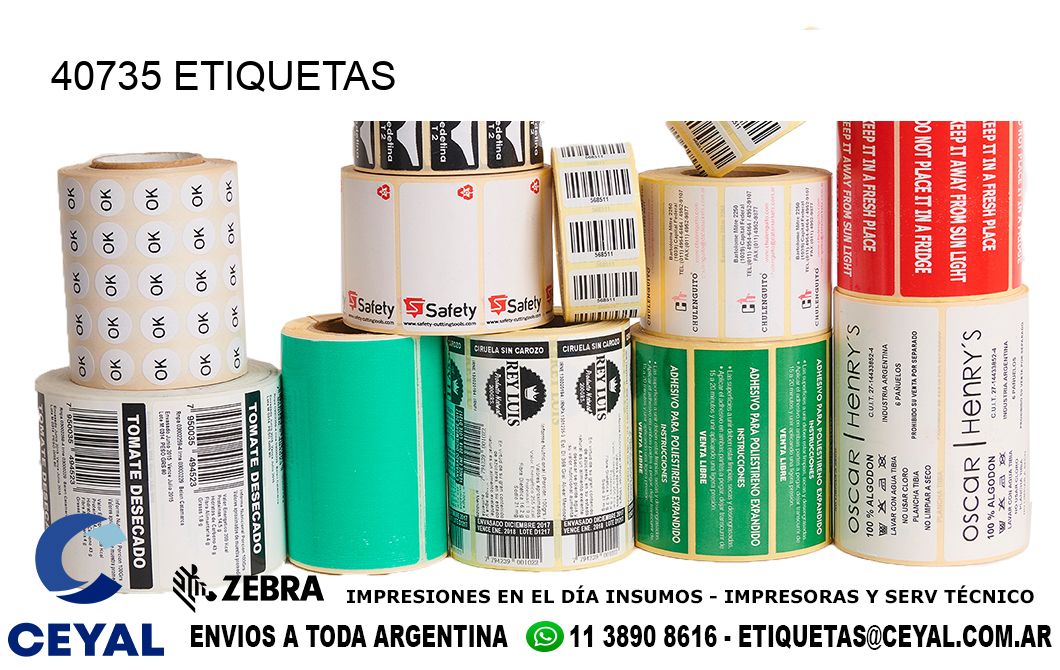 40735 ETIQUETAS