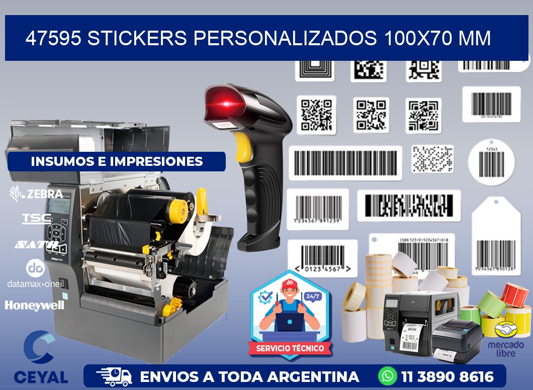 47595 STICKERS PERSONALIZADOS 100x70 mm