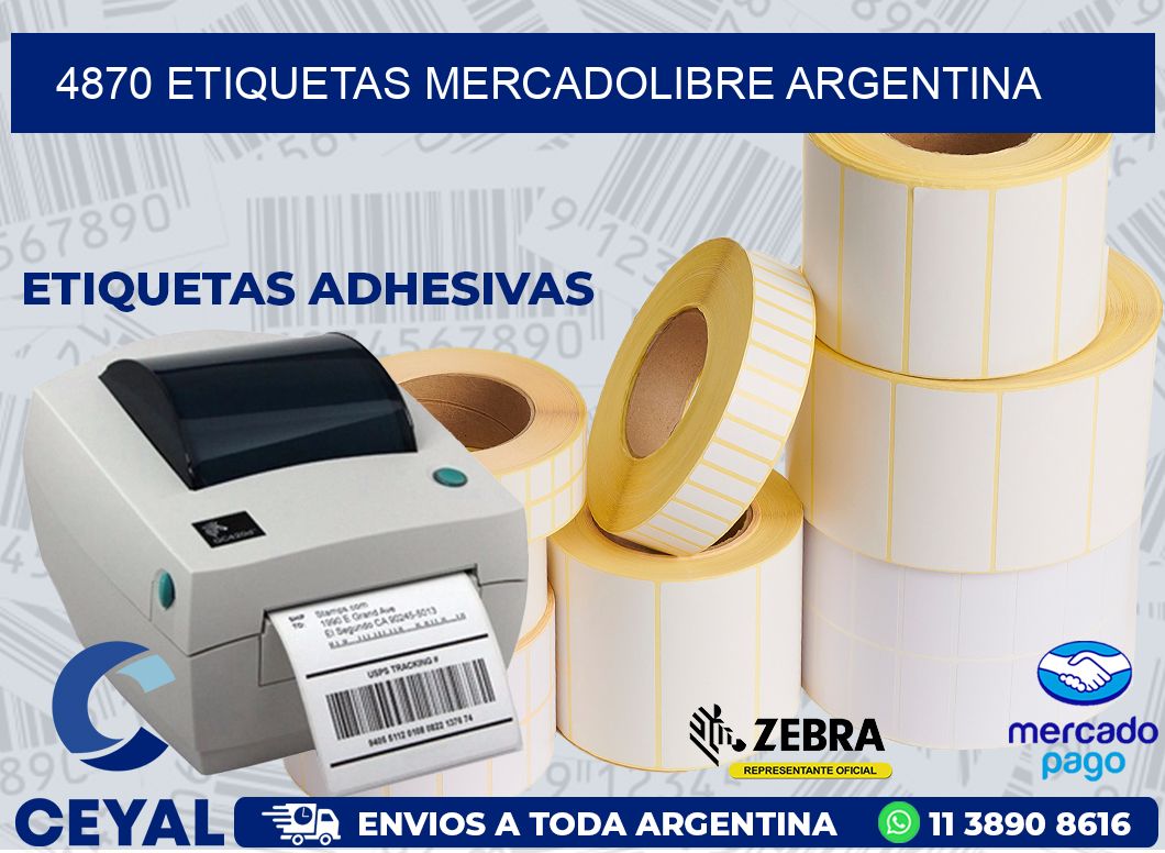 4870 ETIQUETAS MERCADOLIBRE ARGENTINA
