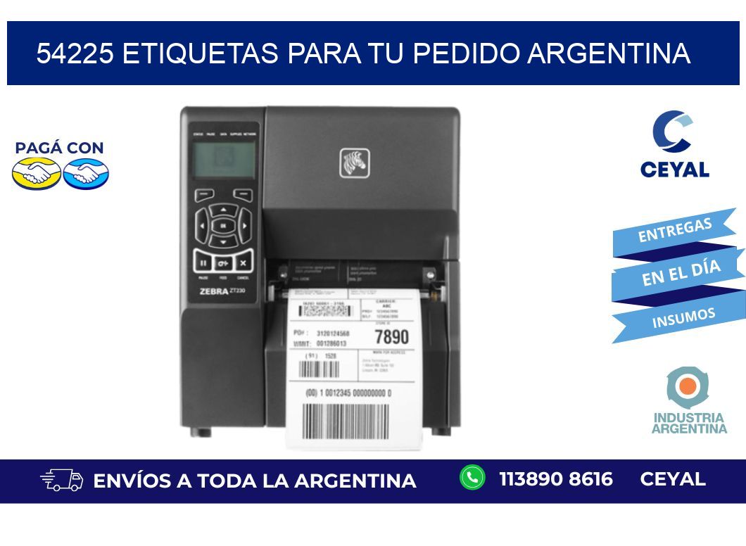 54225 ETIQUETAS PARA TU PEDIDO ARGENTINA