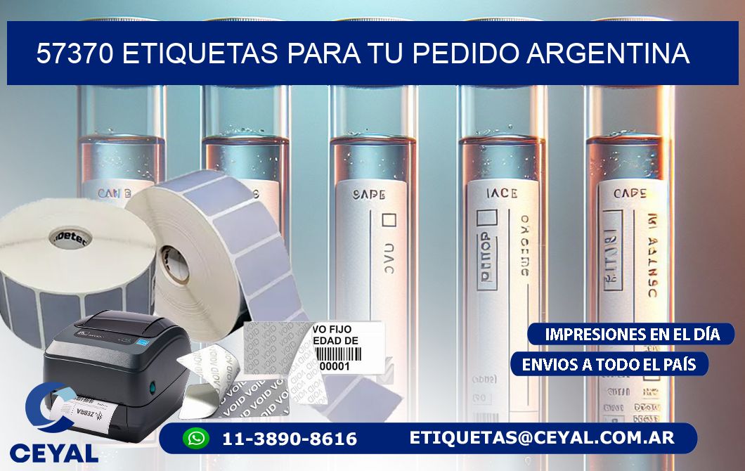57370 ETIQUETAS PARA TU PEDIDO ARGENTINA