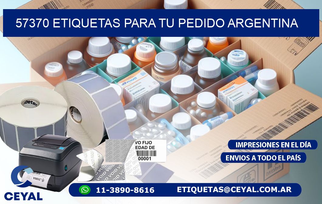 57370 ETIQUETAS PARA TU PEDIDO ARGENTINA