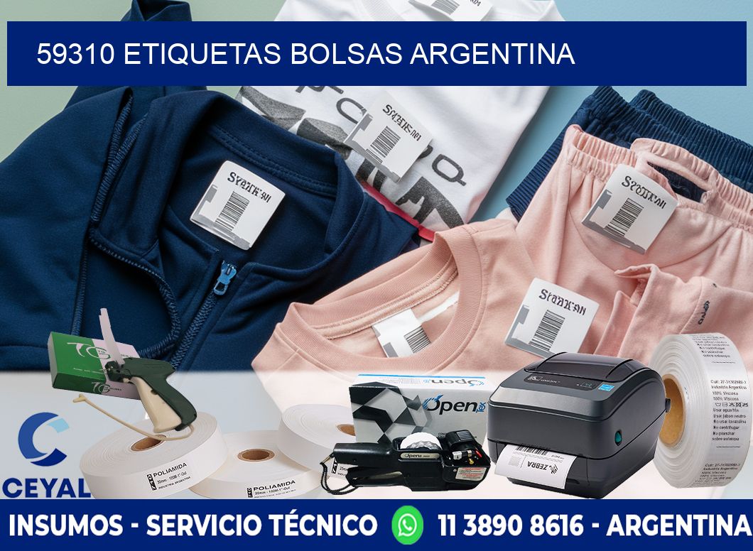 59310 ETIQUETAS BOLSAS ARGENTINA