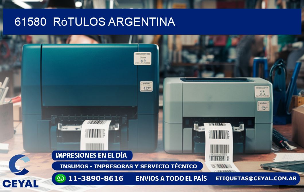 61580  Rótulos Argentina