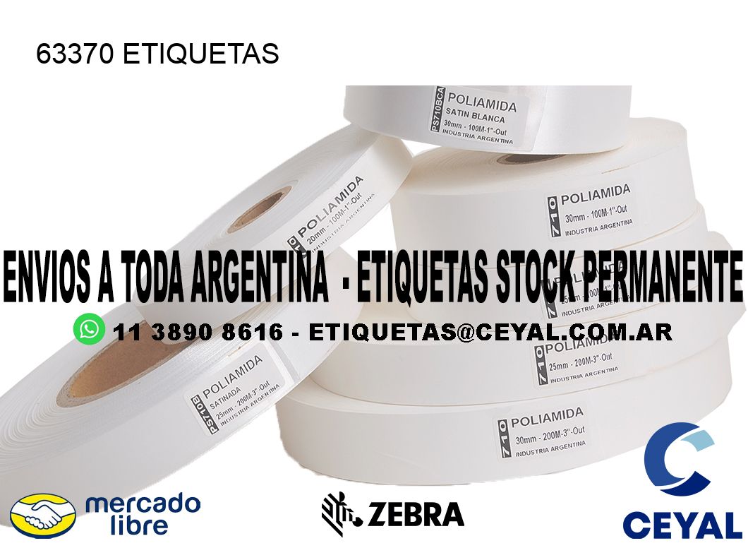 63370 ETIQUETAS