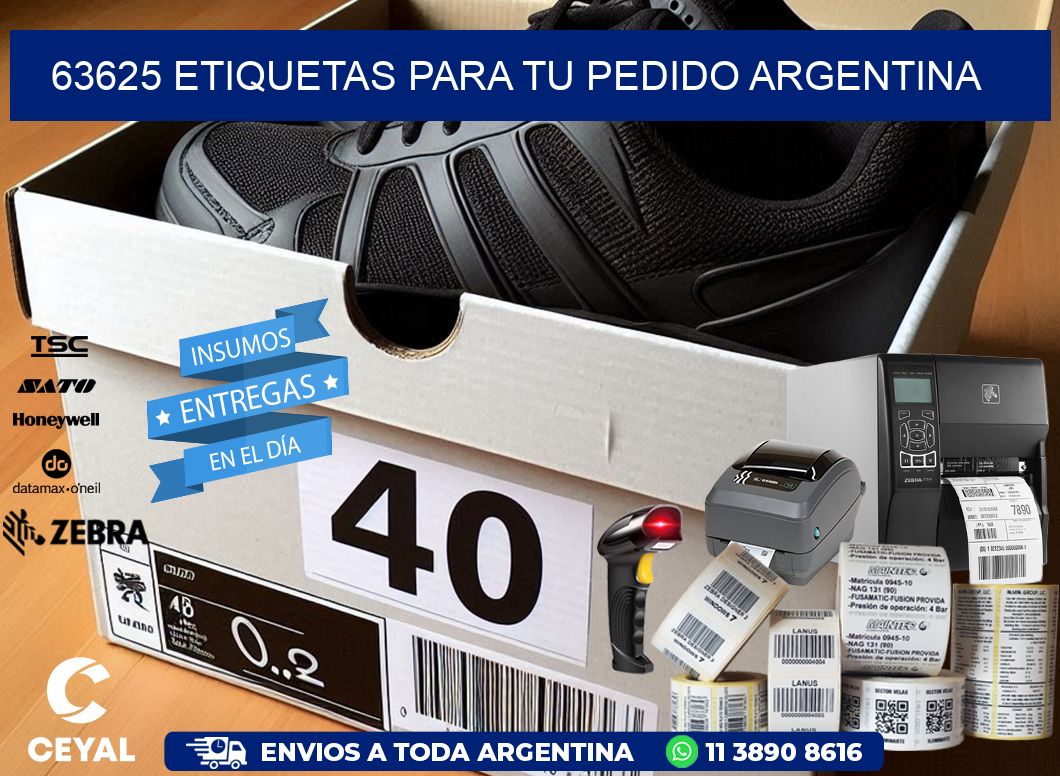 63625 ETIQUETAS PARA TU PEDIDO ARGENTINA