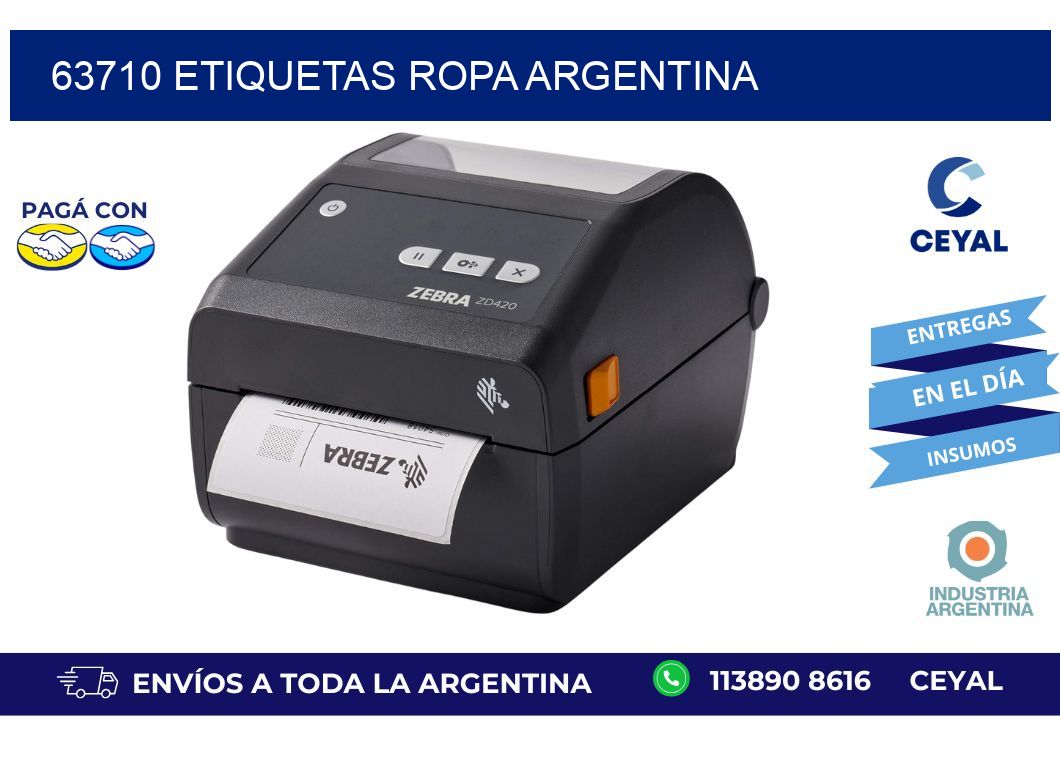63710 ETIQUETAS ROPA ARGENTINA