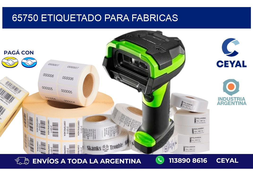 65750 ETIQUETADO PARA FABRICAS