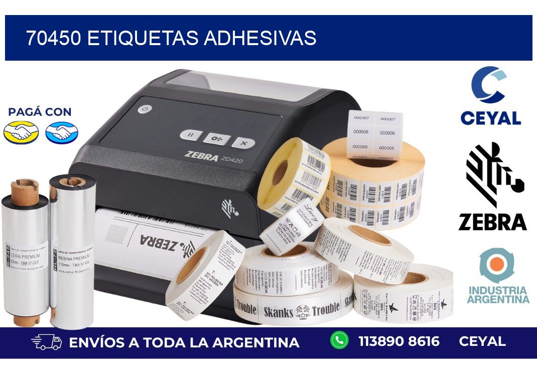 70450 ETIQUETAS ADHESIVAS