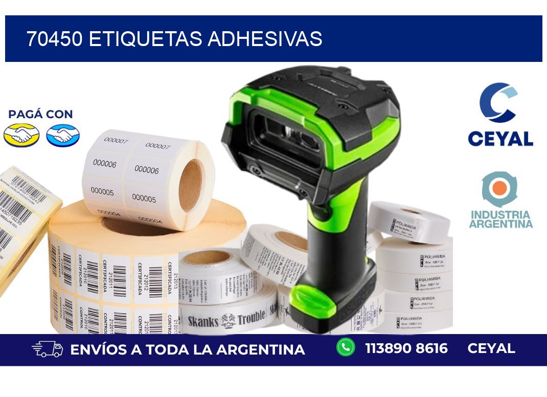 70450 ETIQUETAS ADHESIVAS
