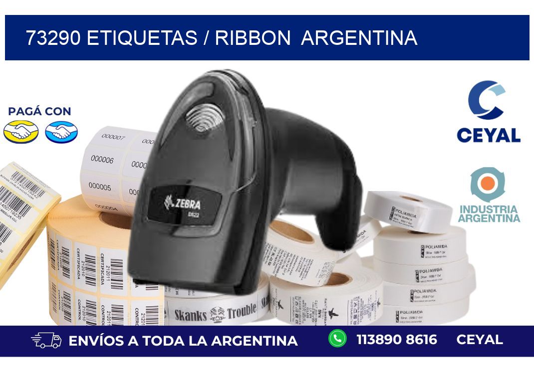 73290 ETIQUETAS / RIBBON  ARGENTINA