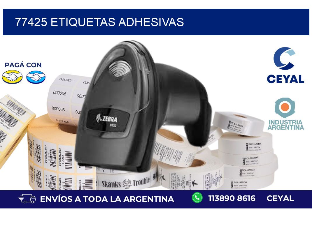 77425 ETIQUETAS ADHESIVAS