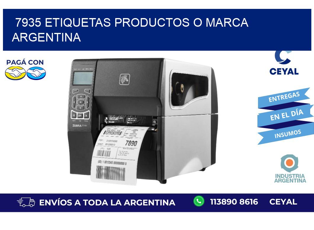 7935 ETIQUETAS PRODUCTOS O MARCA ARGENTINA
