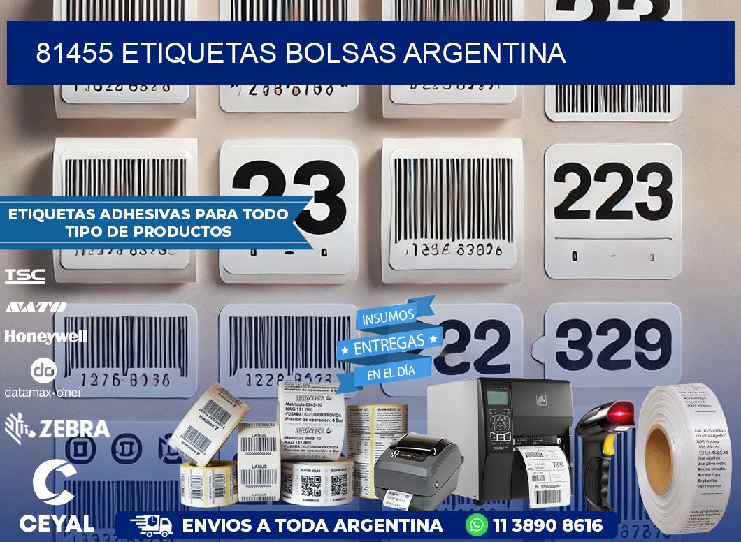 81455 ETIQUETAS BOLSAS ARGENTINA