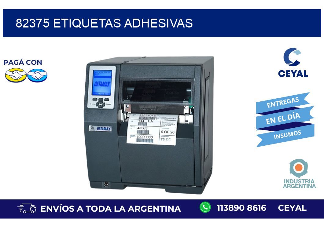 82375 ETIQUETAS ADHESIVAS