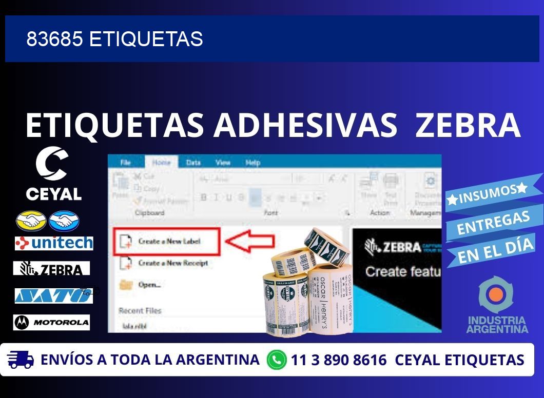 83685 ETIQUETAS