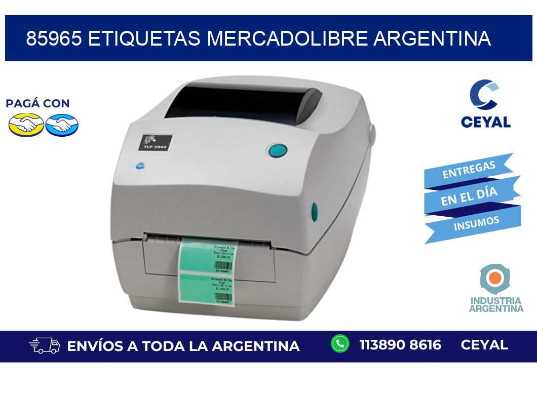 85965 ETIQUETAS MERCADOLIBRE ARGENTINA