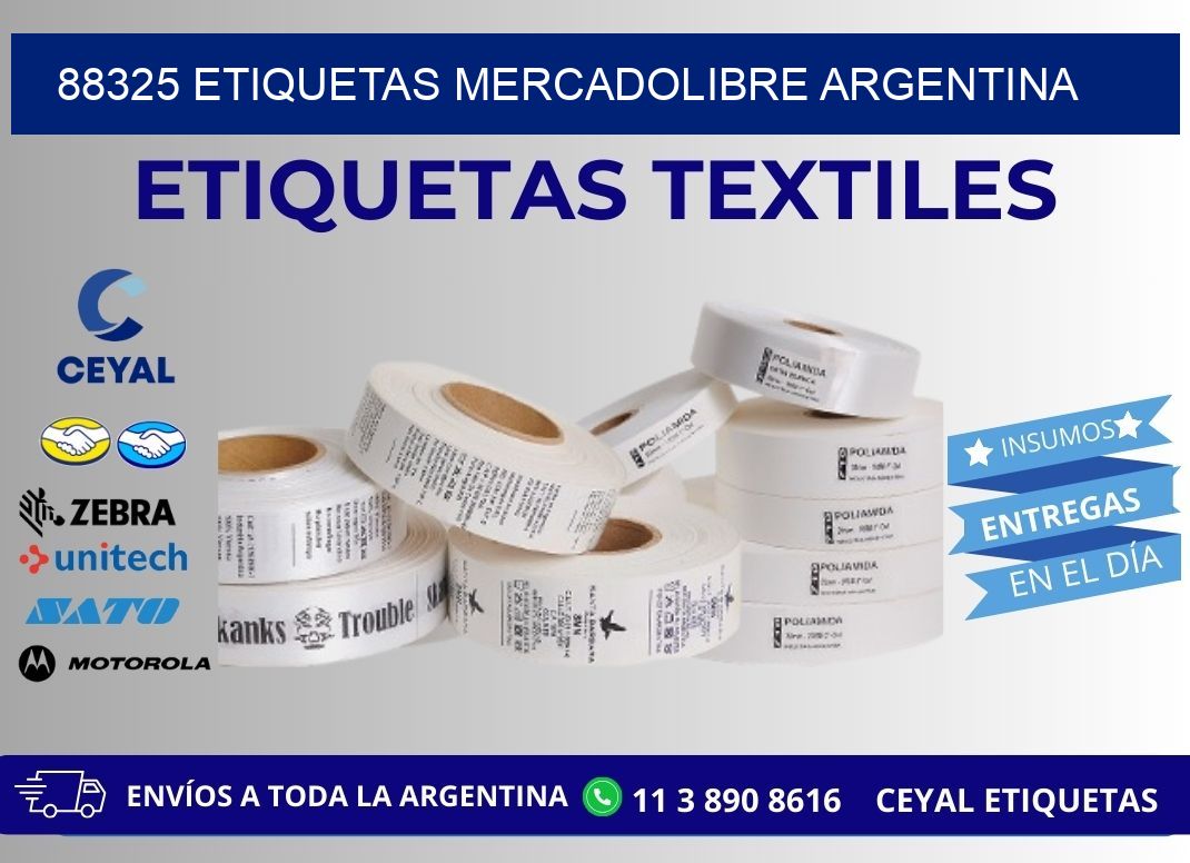88325 ETIQUETAS MERCADOLIBRE ARGENTINA