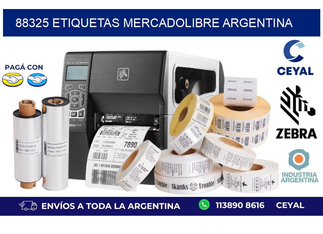 88325 ETIQUETAS MERCADOLIBRE ARGENTINA