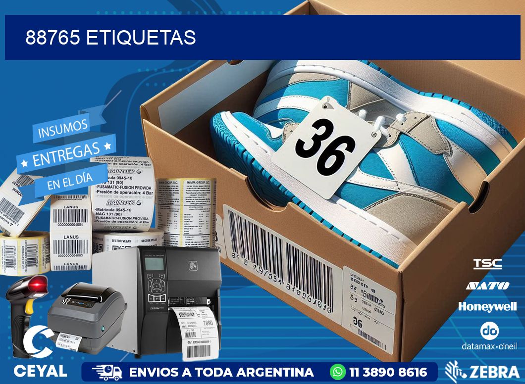 88765 ETIQUETAS