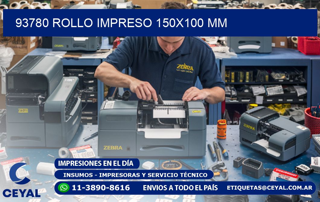 93780 ROLLO IMPRESO 150x100 mm