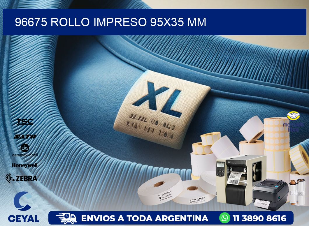 96675 ROLLO IMPRESO 95x35 mm