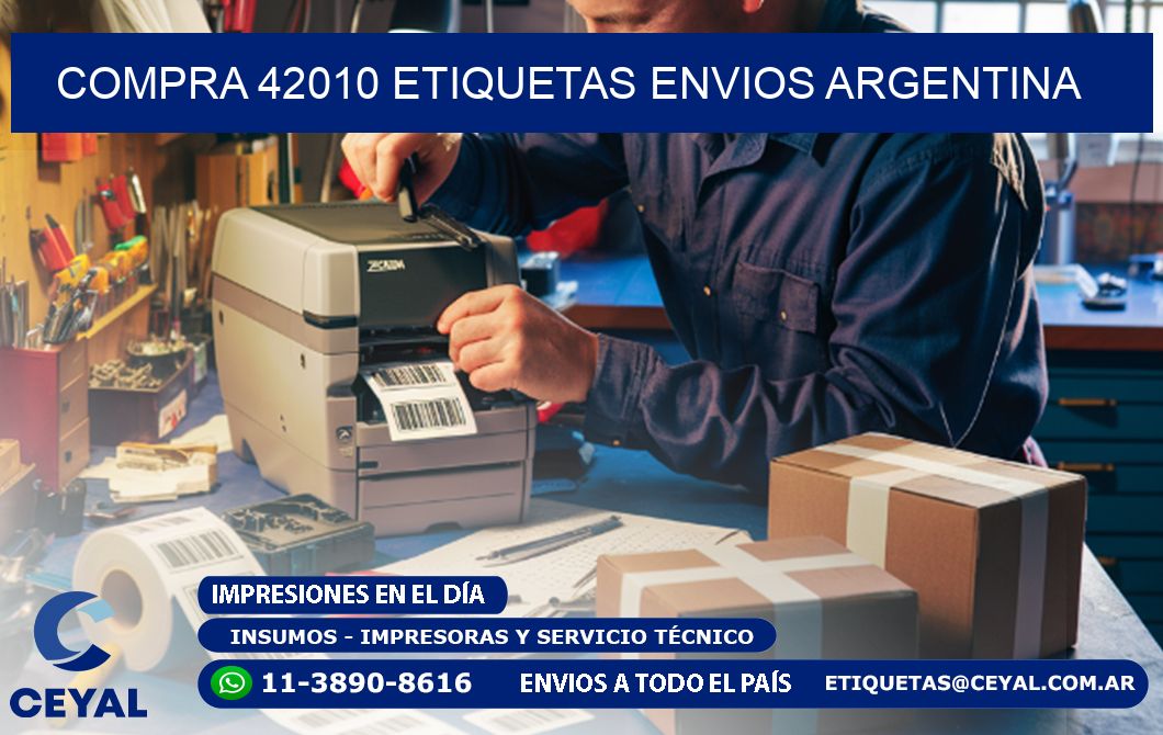 COMPRA 42010 ETIQUETAS ENVIOS ARGENTINA