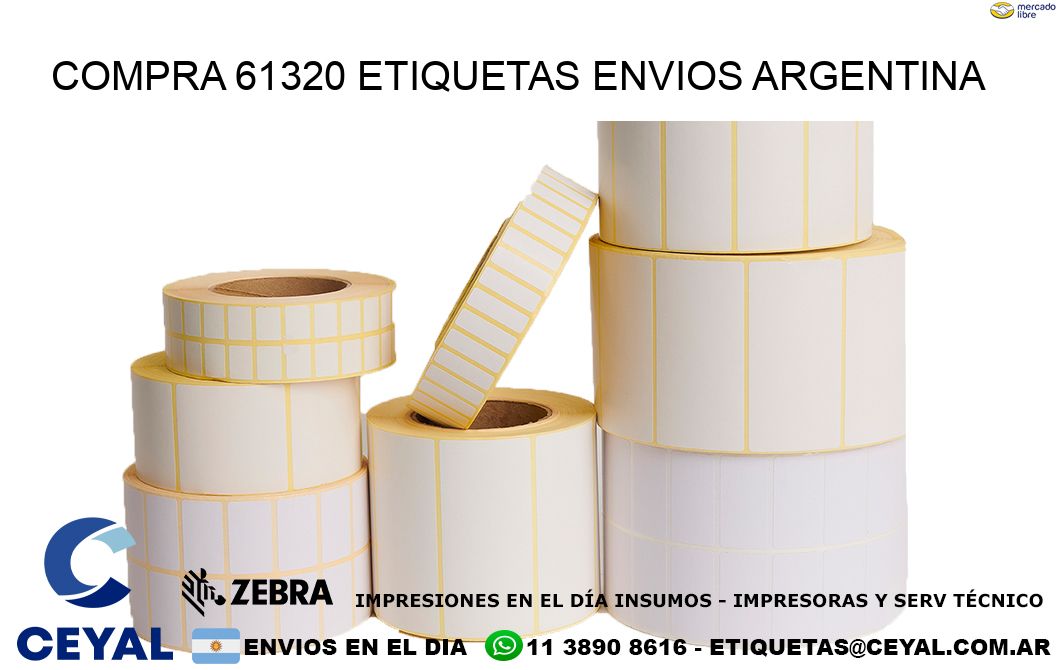 COMPRA 61320 ETIQUETAS ENVIOS ARGENTINA