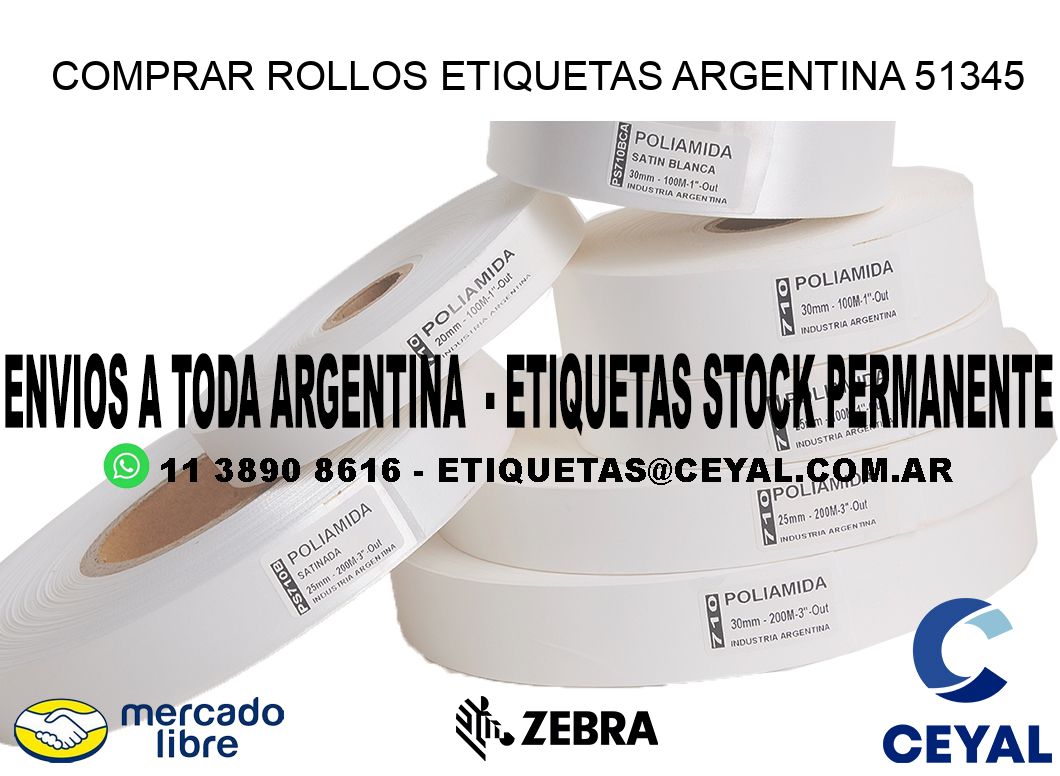 COMPRAR ROLLOS ETIQUETAS ARGENTINA 51345