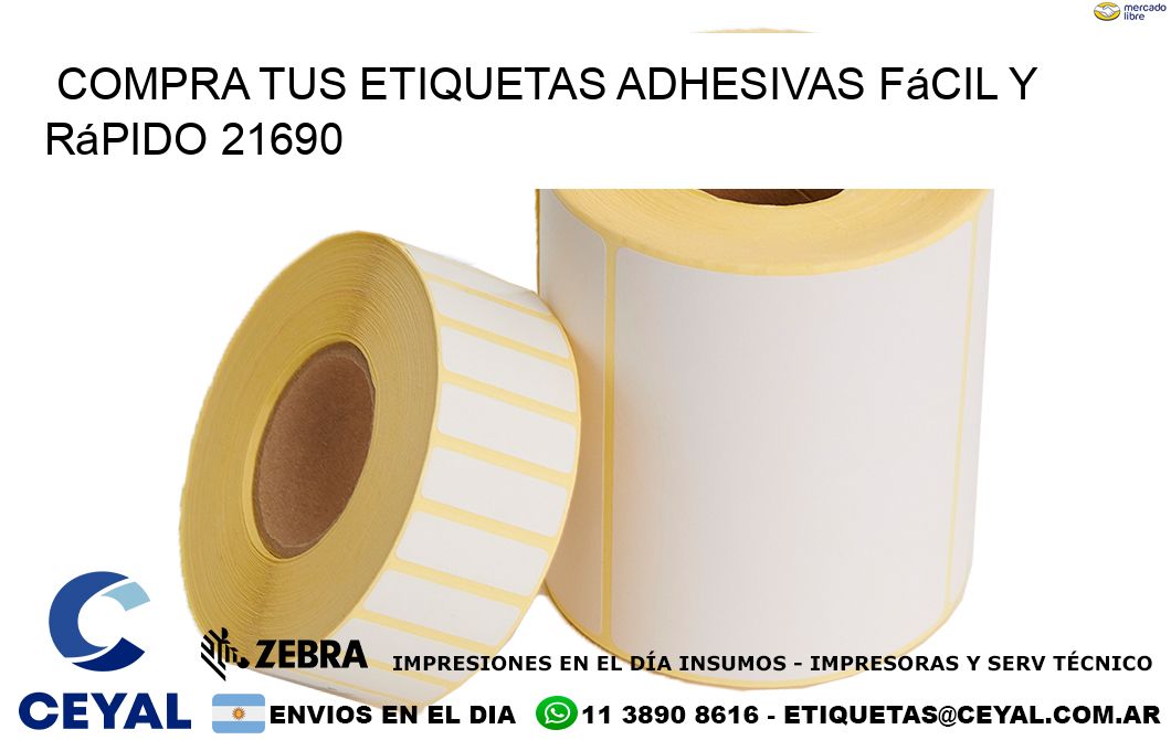 Compra tus Etiquetas Adhesivas Fácil y Rápido 21690